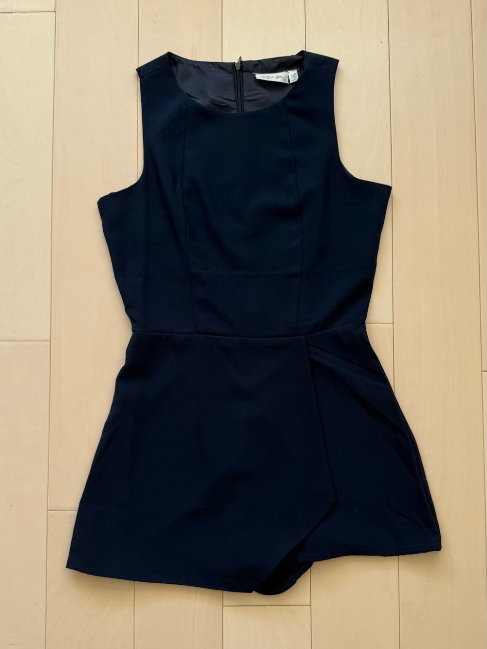 Navy Sleeveless Black Skort Romper